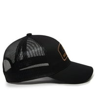 Моси даб структурирана капа од бејзбол стил, црна, возрасна