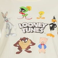 Измината маица за графички печати за графички печати на Louney Tunes