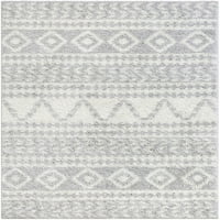 Добро ткаен модерен геометриски налутен килим, 5 '7'