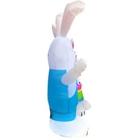Фарјзер Хил Фарм Вил зајаче зајак семејство разнесе пролетен двор надувување, со светла 48 “