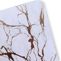 Табела за домашна мермерна маса поставена со фолија печатена мермер гранит дизајнирана густа плута текстура