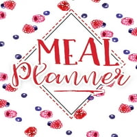 Планер за оброк: Бележник со список со намирници и белешки Дел: Списание за планирање на неделниот оброк