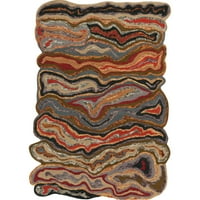 Уметнички ткајачи Ојама Браун 2 '3' модерна апстрактна област килим