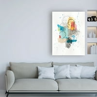 Трговска марка ликовна уметност „Апстрактна Skyline II“ платно уметност од Кортни Прахл