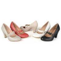 Brinley Co. Matte Finish Classic Mary Jane Pumps