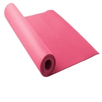 Lotus PVC текстуриран јога мат со површината што не се лизга, розова