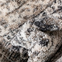 Добро ткаени Топкапи Песаро Медалјон Ориентално кафеава гроздобер потресена 5'3 7'3 Област килим