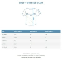 Марки Г Облека за девојчиња со кратки ракави на екипажот на кратки ракави со цврсти маици памук, XS,