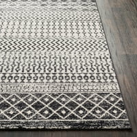 Уметнички ткајачи Елазиз Геометриска област килим, црна, 10 '13'