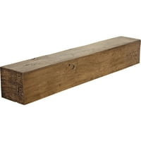 Ekena Millwork 6 H 8 D 36 W Knotty Pine Fau Wood Camply Mantel, Premium Aded