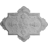 1 8 H 1 8 W 3 4 P Катедрален таван Медалјон, рачно насликана вештерка леска од леска