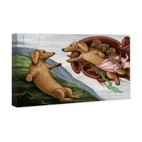 Wynwood Studio Animals Wall Art Canvas Prints 'Carson Kressley - Создавање кучиња и кутриња на кучињата -