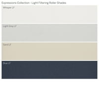 Колекција на сопствени изрази, ролери за филтрирање на безжична светлина, светло сива, должина од 68 ширина