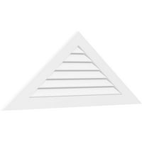 78 W 16-1 4 H Триаголник Површински монтирање PVC Gable Vent Pitch: Функционален, W 3-1 2 W 1 P Стандардна
