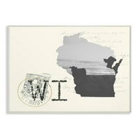 Декоратот „Ступел дома“ Висконсин црно -бела фотографија на крем хартиена разгледница врамена текстуризирана