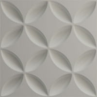 Ekena Millwork 5 8 W 5 8 H Wallflower Endurawall Decorative 3D Wallиден панел, текстуриран металик сребро