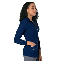 Urbaneенски женски усогласување современа тенок фит-отпорен џебови за загревање на патент, стил 9877