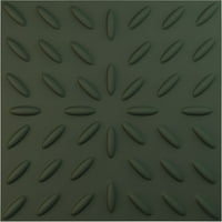 Ekena Millwork 5 8 W 5 8 H Blaze Endurawall Декоративен 3Д wallиден панел, Ultracover Satin Hunt Club Green