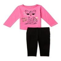 Garanimals Baby Girls Long Sleeve Mi & Match облека за деца, 14-парчиња, големини 0 3- месеци