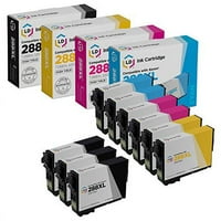 Компатибилни замени за 288XL сет на касети со висок принос: црна, цијан, магента и жолта за употреба во изразување