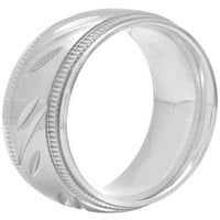 Машки не'рѓосувачки челик свадбена шема за свадбени бенд - машки прстен