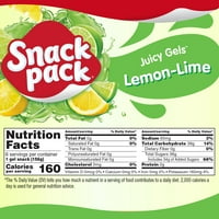 Закуски сочни гелови од лимон со вистински овошен сок, 5. мл, пакет