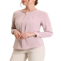 Уникатни поволни цени за блуза со блуза со вратот со долги ракави со долги ракави за работа