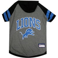 Миленичиња прва nfl Детроит лавови NFL Hoodie Tee кошула за кучиња и мачки - кул маица, екипи - средно