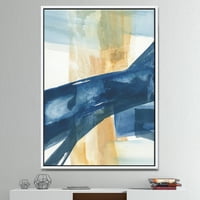 DesignArt 'Indigo панел III' Glam Modern Framed Canvas