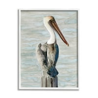 Sumn Industries долг клун Пеликан акварел сликарство на крајбрежната водни птици, 20, дизајн од ellвездено