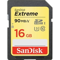 Sandisk 16 GB екстремен UHS-I SDHC мемориска картичка