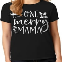 Графичка Америка празничен празник Божиќ за мама една весела мама женска графичка колекција на маици
