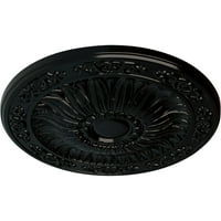 Екена Милвир 1 4 ОД 1 2 П Лунел таванот Медалјон, црна бисер со рачно насликан