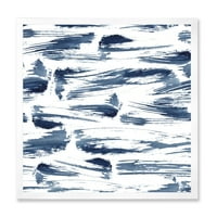 DesignArt „Сина апстрактна водна текстура“ модерна врамена уметничка печатење