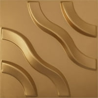 Ekena Millwork 7 8 W 7 8 H лента Endurawall Декоративен 3Д wallиден панел, светло палто злато