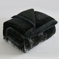 Современо црно, сиво, мулти-бои печатено полиестерски реверзибилни ќебиња за кревети