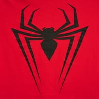 Marvel Spiderman Men's Call Sign Spider Графичка маица со кратки ракави, до големина 2xl