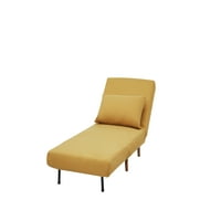 Дизајн Група Три-пати футон стол, жолт