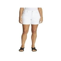 Vanderbilt женски бел истегнат џеб со џебни шорцеви за нозе 16