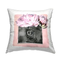 Suleple Industries Pink Glam Couture Perfume цвеќиња од цвеќиња од ennенифер Пакстон Паркер Фрла перница