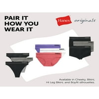 Hanes Originals Women's Leansless Rib Crop Bralette, Comfortfle Fit, Style MHB006